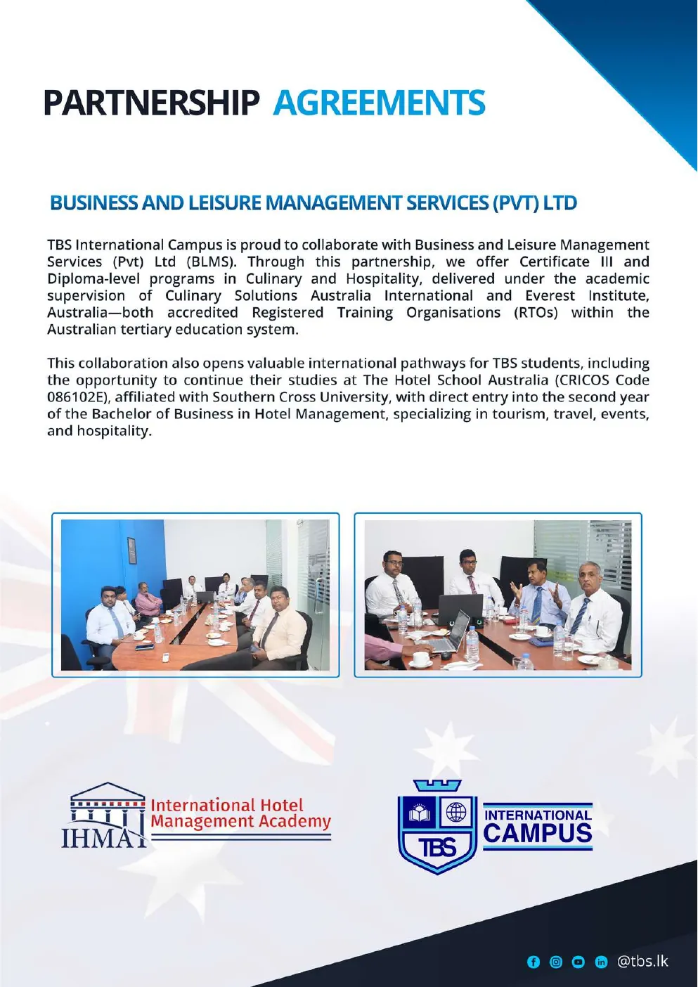 Business and Leisure Management Services / IHMA