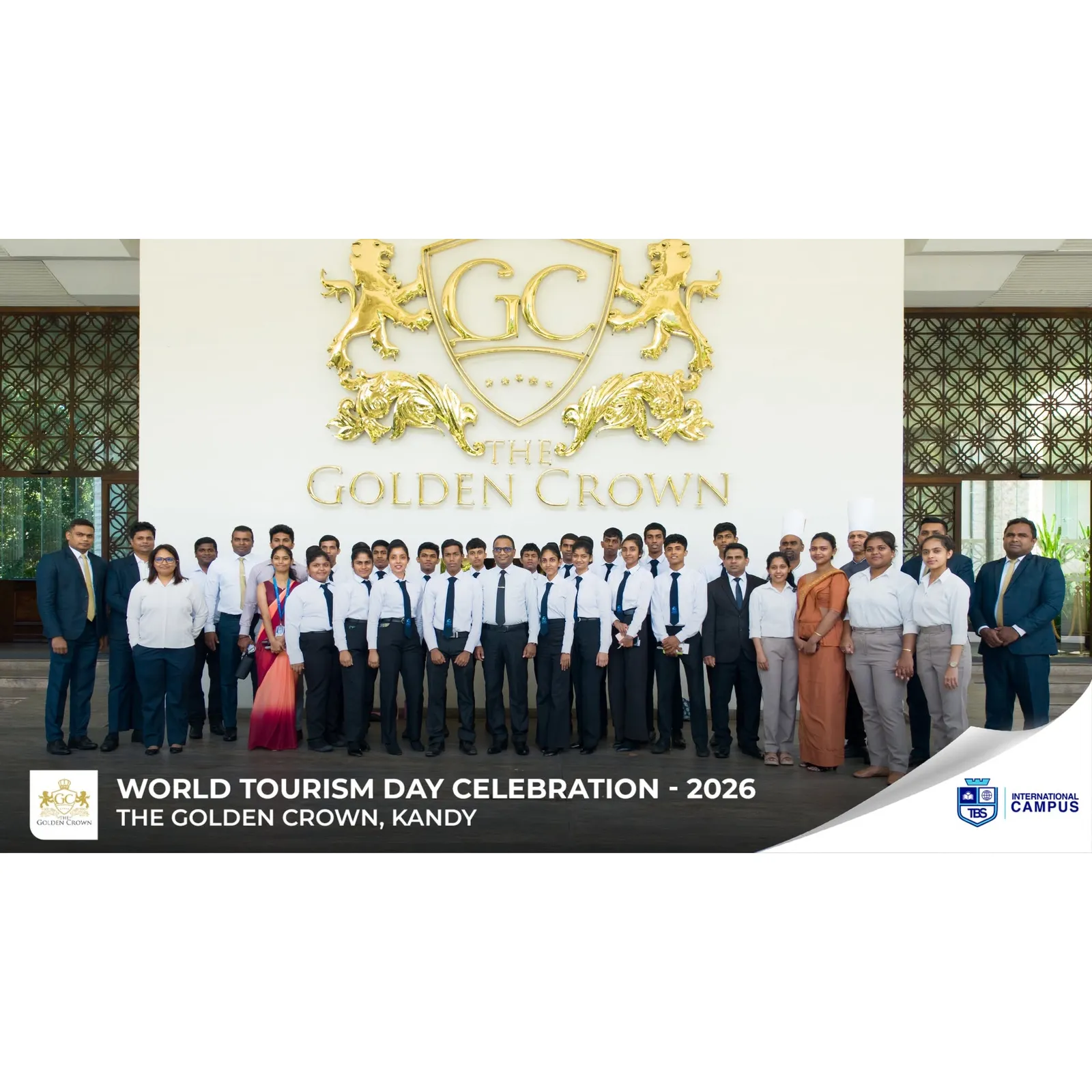 Celebrating Tourism Day with The Golden Crown, Kandy.