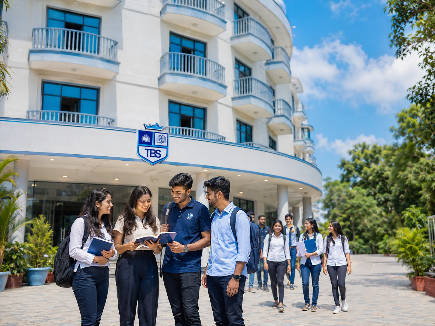TBS campus students